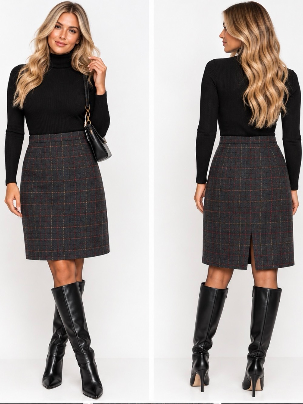 Vintage Pendleton Classic Wool Plaid A-Line Skirt USA Size 10